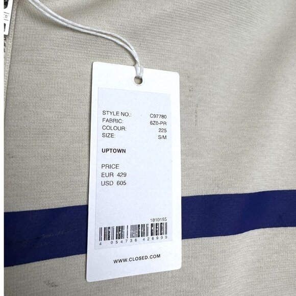 CLOSED 'Uptown' Luxury Designer Casual Long Jacket Womens S/M - NWT Retail $909 - Picture 5 of 11